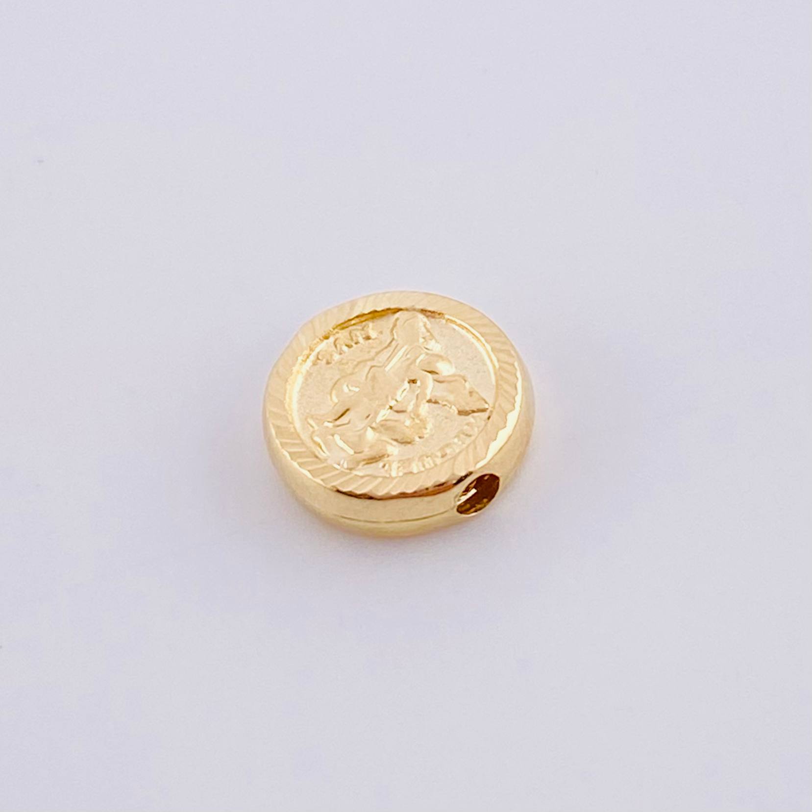 Herraje San Miguel Arcángel Mate 0.4g / 1/4 in Oro Amarillo 18K