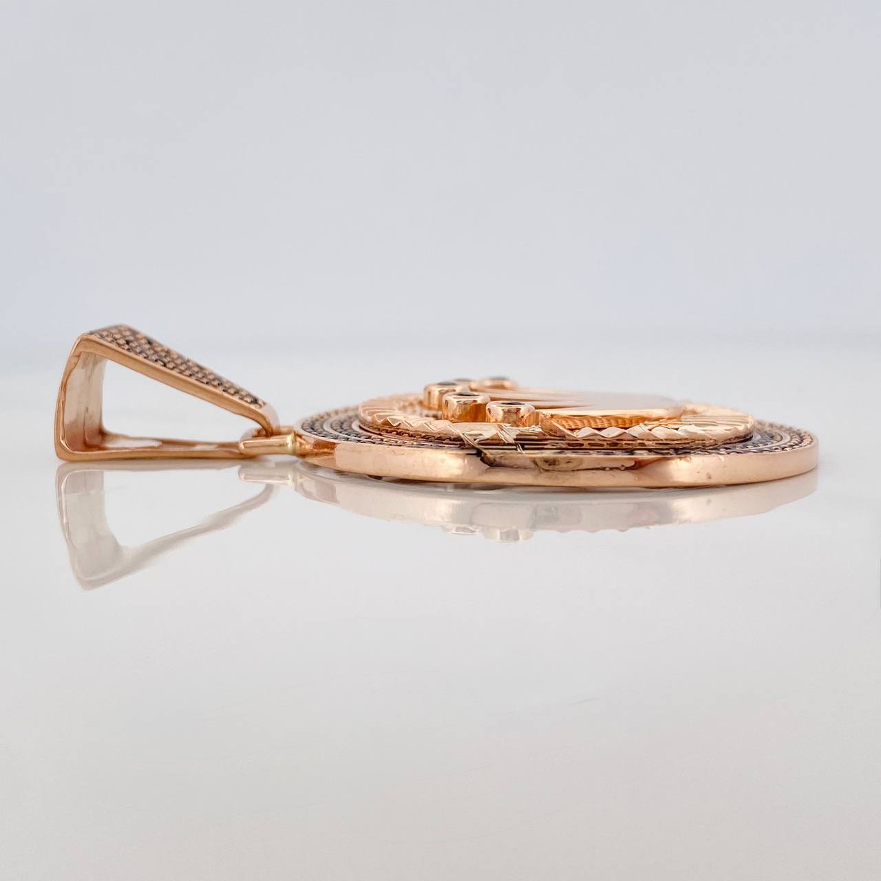Dije Corona 13.25gr / 2 in / Oro Rosa 18K $