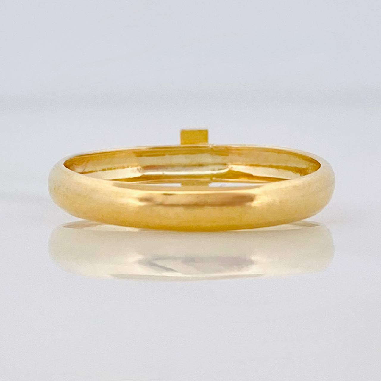Anillo Cruz 0.8gr / T6 1/4 / Oro Amarillo 18K %