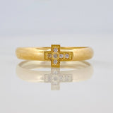 Anillo Cruz 0.8gr / T6 1/4 / Oro Amarillo 18K %