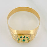 Anillo Sello Rectangular 4.6gr / T11 1/4 / Oro Amarillo 18K %