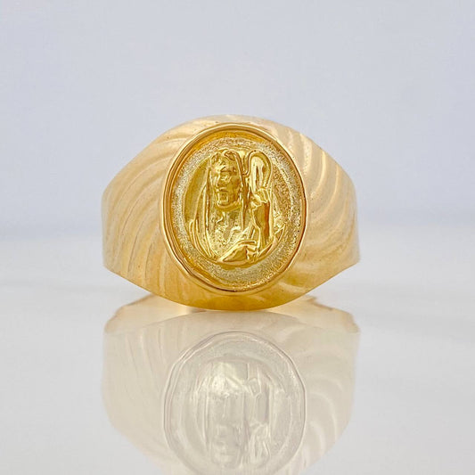 Anillo Jesucristo 4.1gr / T10 1/4 / Oro Amarillo 18K %