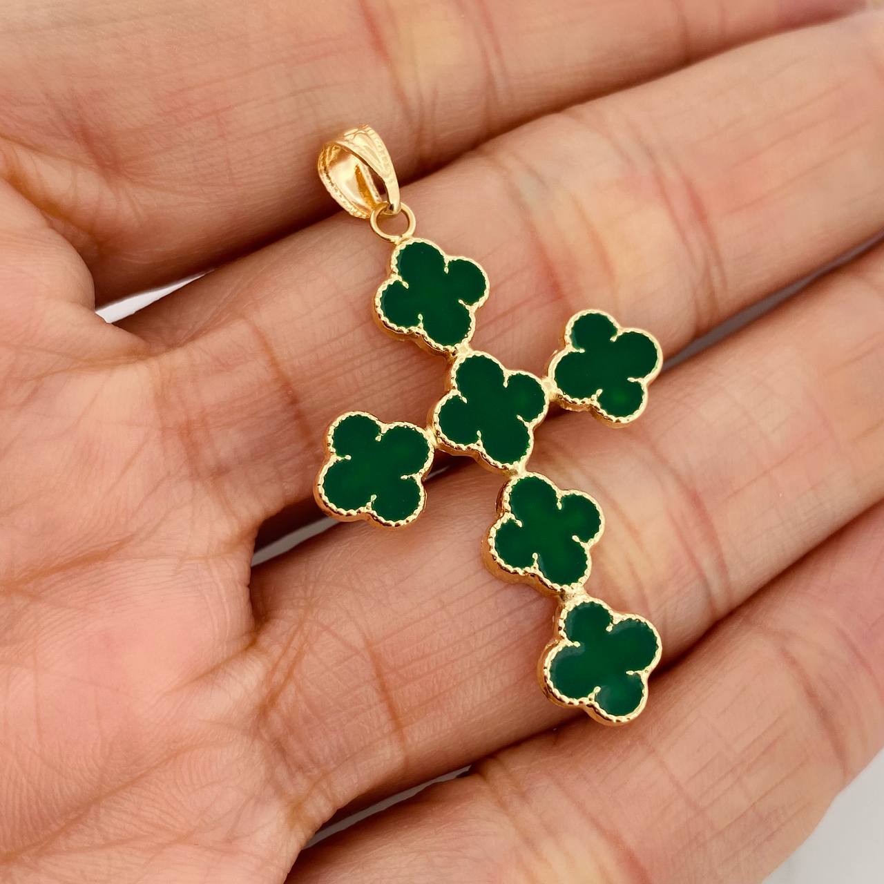 Dije Trebol 1.85gr / 1 1/2 in / Oro Amarillo 18K &