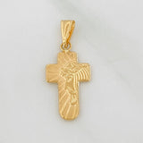 Dije Cruz Rostro Cristo 0.95gr / 1 in / Oro Amarillo 18K &