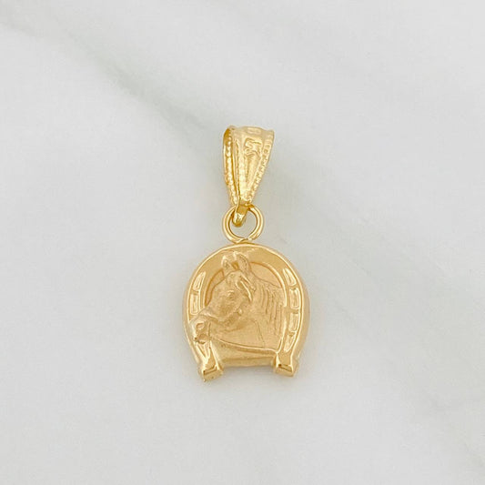 Dije Herradura Caballo 0.6gr / 3/4 in / Oro Amarillo 18K &