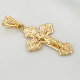 Dije Cruz Cristo 1.1gr / 1 1/4 in / Oro Amarillo 18K &