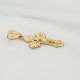 Dije Cruz Cristo 1.1gr / 1 1/4 in / Oro Amarillo 18K &
