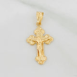 Dije Cruz Cristo 1.05gr / 1 1/4 in / Oro Amarillo 18K &