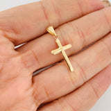 Dije Cruz 0.6gr / 1 in / Oro Amarillo 18K &