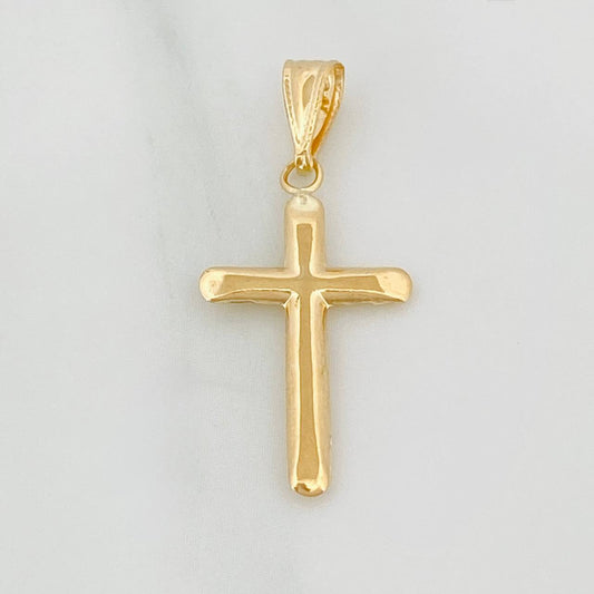 Dije Cruz 0.55gr / 1 1/4 in / Oro Amarillo 18K &