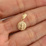 Dije San Benito 0.65gr / 2cm / Oro Amarillo 18K %