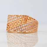 Anillo Tribal 4.85gr / T8 1/4 / Oro Rosa 18K $