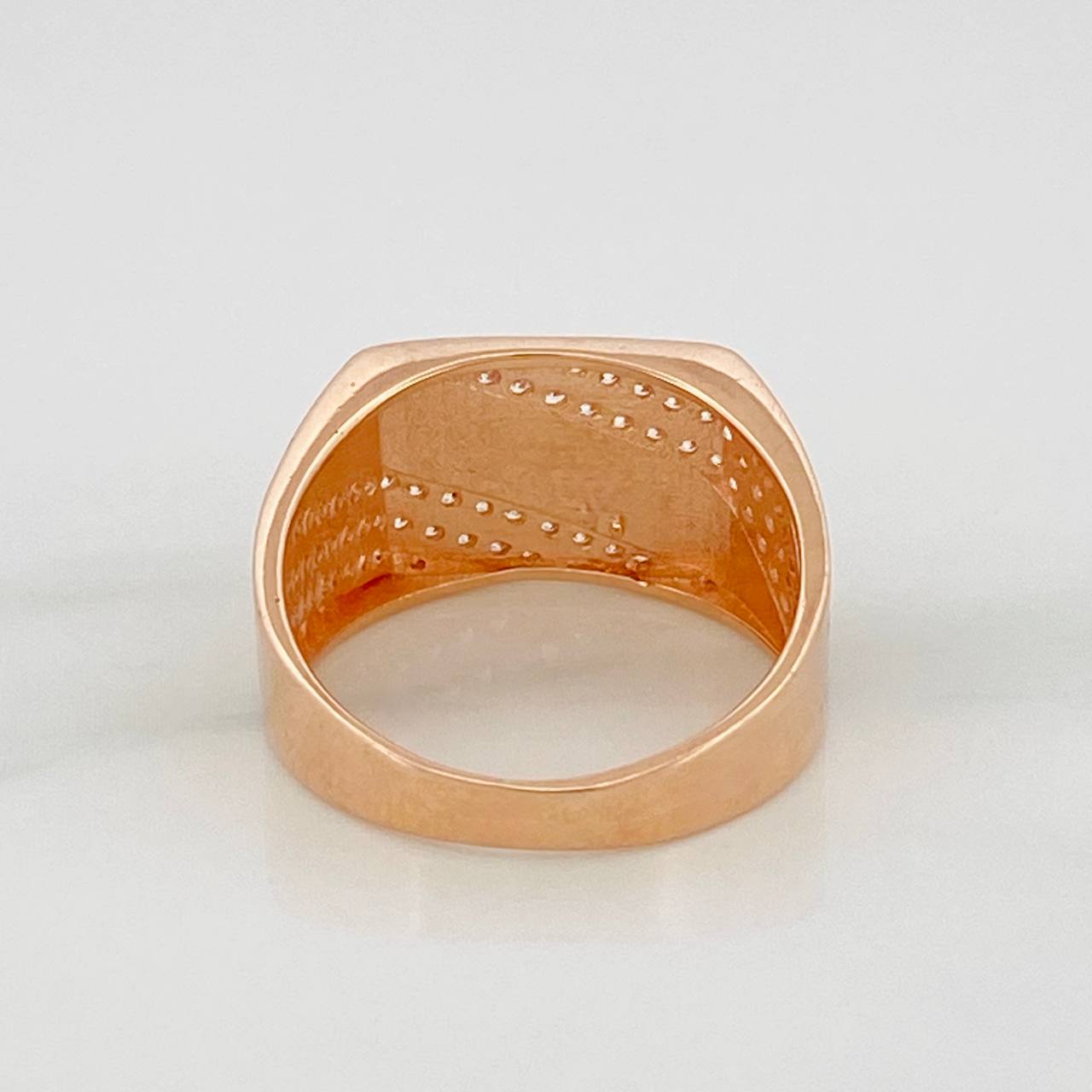 Anillo Tribal 4.85gr / T8 1/4 / Oro Rosa 18K $