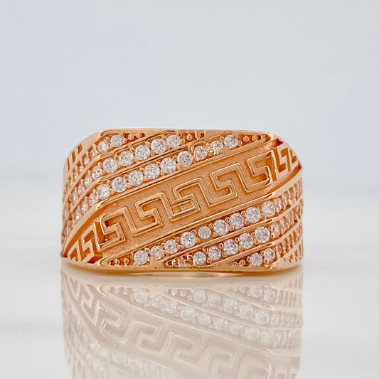 Tribal Ring 4.85gr / T8 1/4 / Rose Gold 18K $