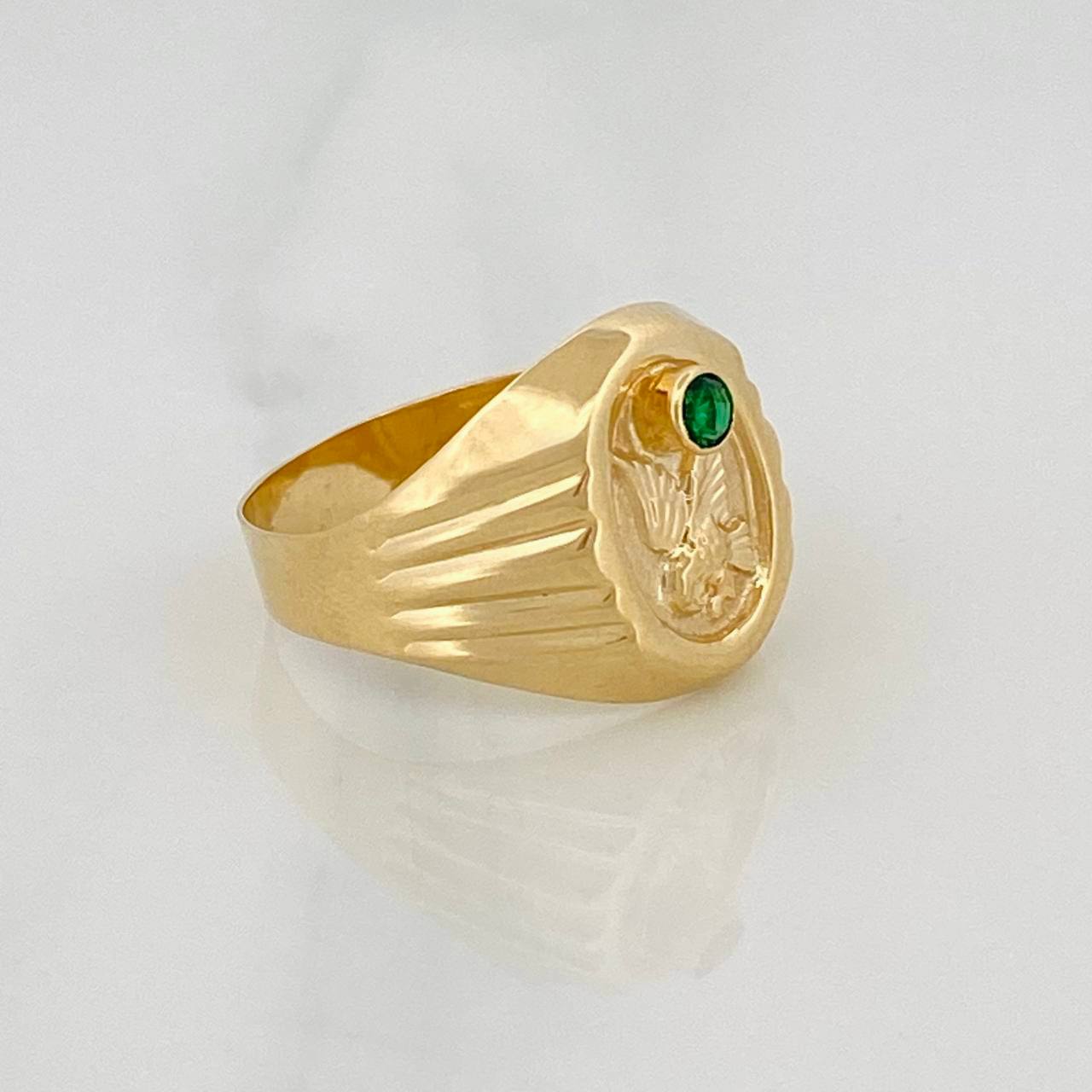 Anillo Aguila 2.5gr / T8 1/2 / Oro Amarillo 18K $