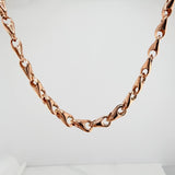 Cadena Rustica Espiga 9.55gr / 18 3/4 in / 4.7mm Oro Rosa 18K $