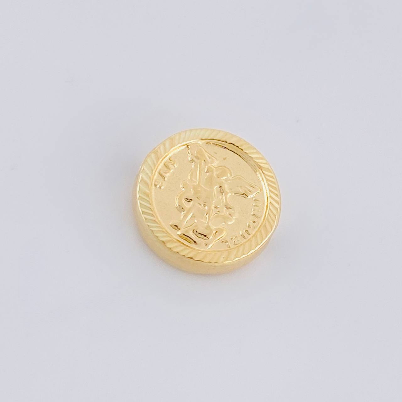 Herraje San Miguel Arcángel Mate 0.95g / 1/2 in Oro Amarillo 18K