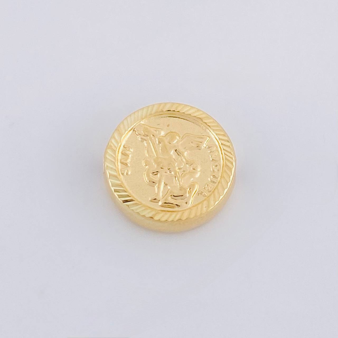 Herraje San Miguel Arcángel Mate 0.95g / 1/2 in Oro Amarillo 18K