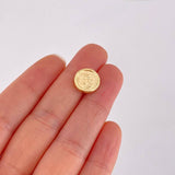 Herraje San Miguel Arcángel Mate 0.95g / 1/2 in Oro Amarillo 18K