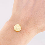 Herraje San Miguel Arcángel Mate 0.95g / 1/2 in Oro Amarillo 18K