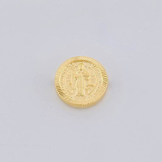 Herraje San Benito Mate 1.05g / 1/2 in Oro Amarillo 18K