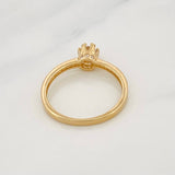 Anillo Solitario Corona 1.95g / T6 1/4 Oro Amarillo 18K