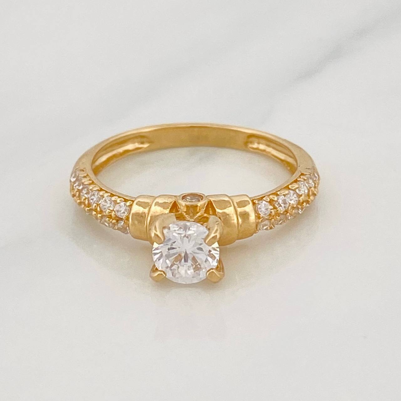 Solitaire Churumbela Ring 2.85g / T6 1/4 Yellow Gold 18K