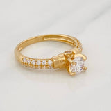 Solitaire Churumbela Ring 2.85g / T6 1/4 Yellow Gold 18K