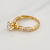 Solitaire Churumbela Ring 2.85g / T6 1/4 Yellow Gold 18K