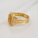 Anillo Virgen de Guadalupe 4g / T6 1/2 Oro Amarillo 18K