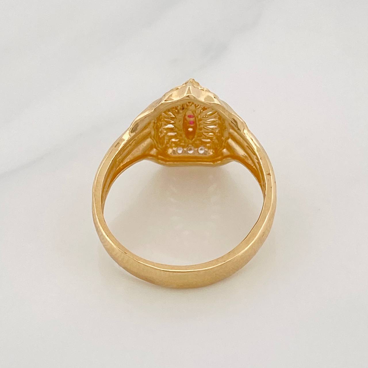 Anillo Virgen de Guadalupe 4g / T6 1/2 Oro Amarillo 18K