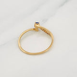 Waves Ring 1.05g / Size 6 3/4 Two Yellow White Gold 18K