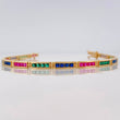 Tennis Bracelet Rectangular 10g / 7 1/4 in / 3.3mm Yellow Gold 18K