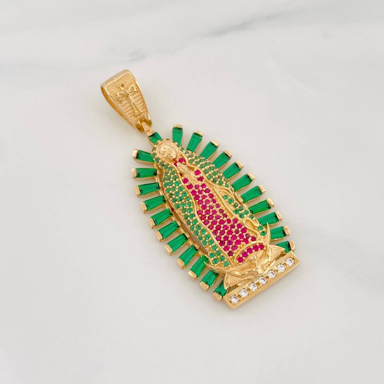 Pendant Virgin of Guadalupe 10.8g / 2 in Yellow Gold 18K