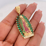 Pendant Virgin of Guadalupe 10.8g / 2 in Yellow Gold 18K