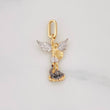 Pendant Saint Michael Archangel 1.1g / 1 in Three Golds 18K