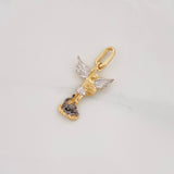 Pendant Saint Michael Archangel 1.1g / 1 in Three Golds 18K