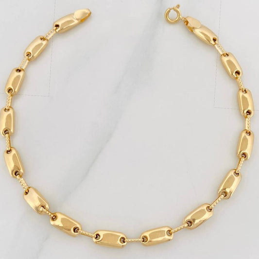 Pulso Rustico Adije 5.25g / 8 1/4 in / 4.54mm Oro Amarillo 18K