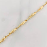 Bracelet Rustic Link 3.6g / 7 3/4 in / 3.18mm Yellow Gold 18K