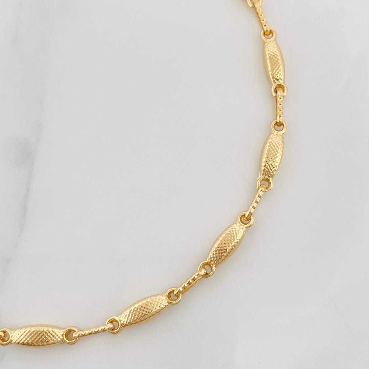 Bracelet Rustic Link 3.6g / 7 3/4 in / 3.18mm Yellow Gold 18K