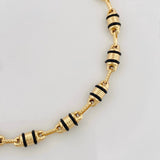 Bracelet Rustic Barrel 4.85g / 8 1/4 in / 4.16mm Yellow Gold 18K