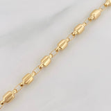 Pulso Rustico Barril 5g / 7 1/2 in / 4.69mm Oro Amarillo 18K