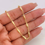 Cadena Rustica Eslabon 11.7g / 26 in / 3.36mm Oro Amarillo 18K