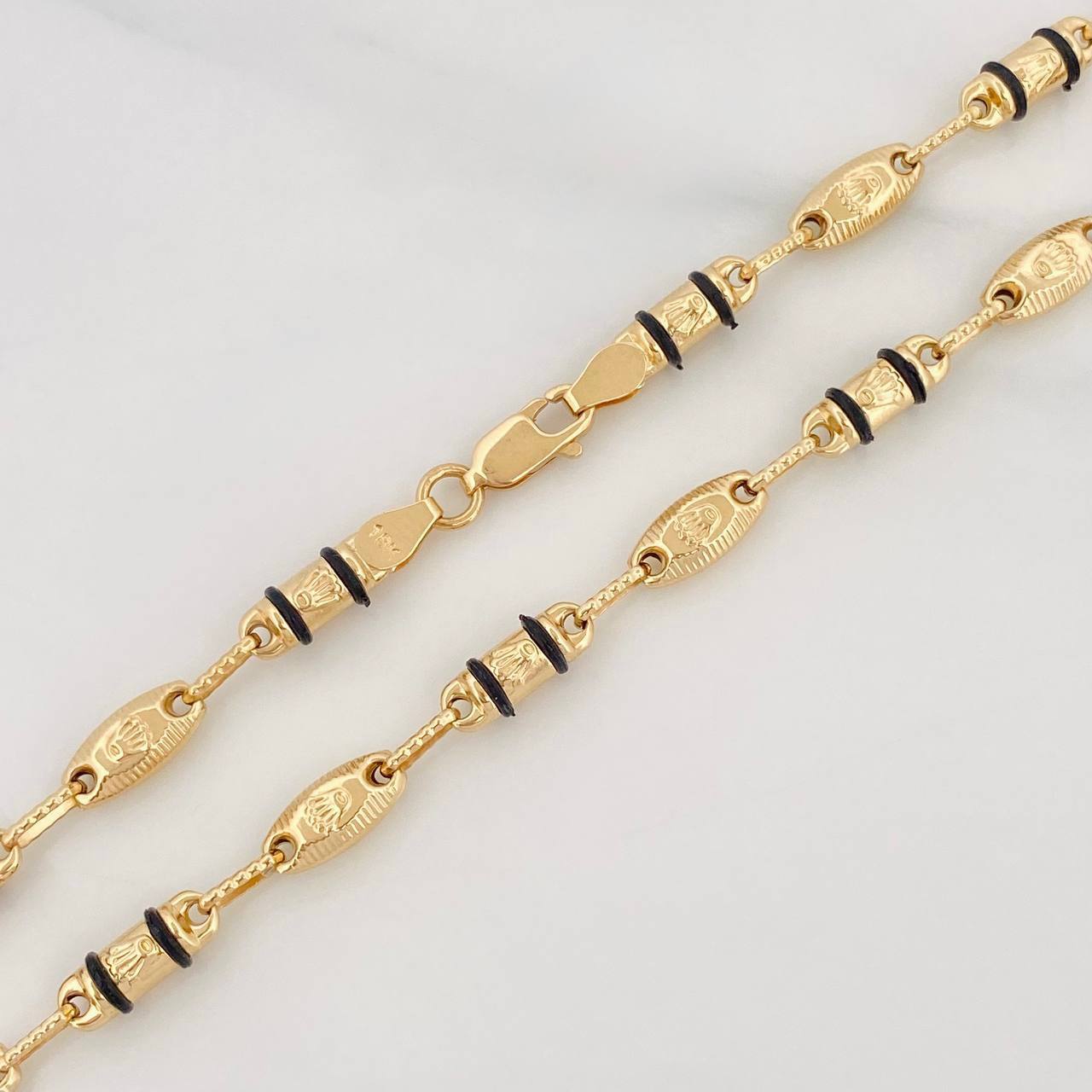 Cadena Rustica Corona 15.3g / 26 in / 4.78mm Oro Amarillo 18K