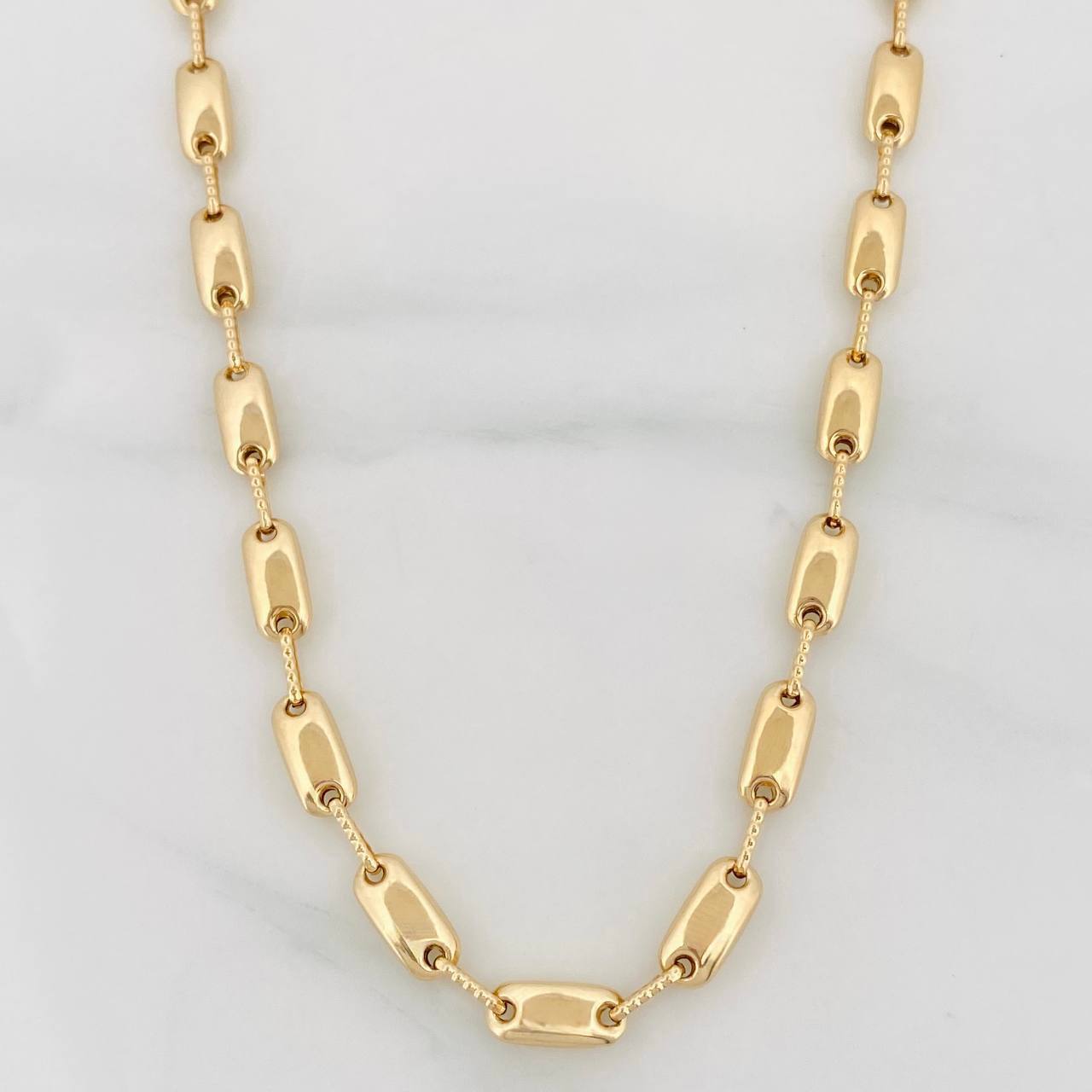 Rustic Chain Pendant 14.85g / 24 in / 4.53mm Yellow Gold 18K