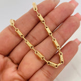 Rustic Tribal Chain 15.3g / 26 in / 4.35mm Yellow Gold 18K