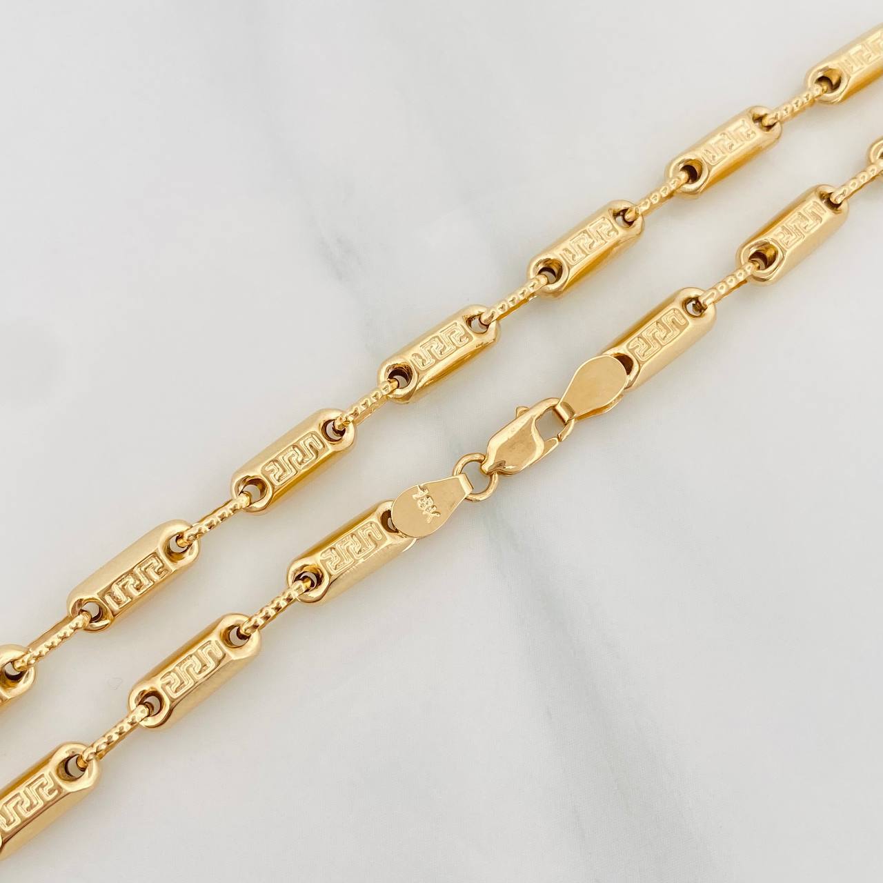 Rustic Tribal Chain 15.3g / 26 in / 4.35mm Yellow Gold 18K