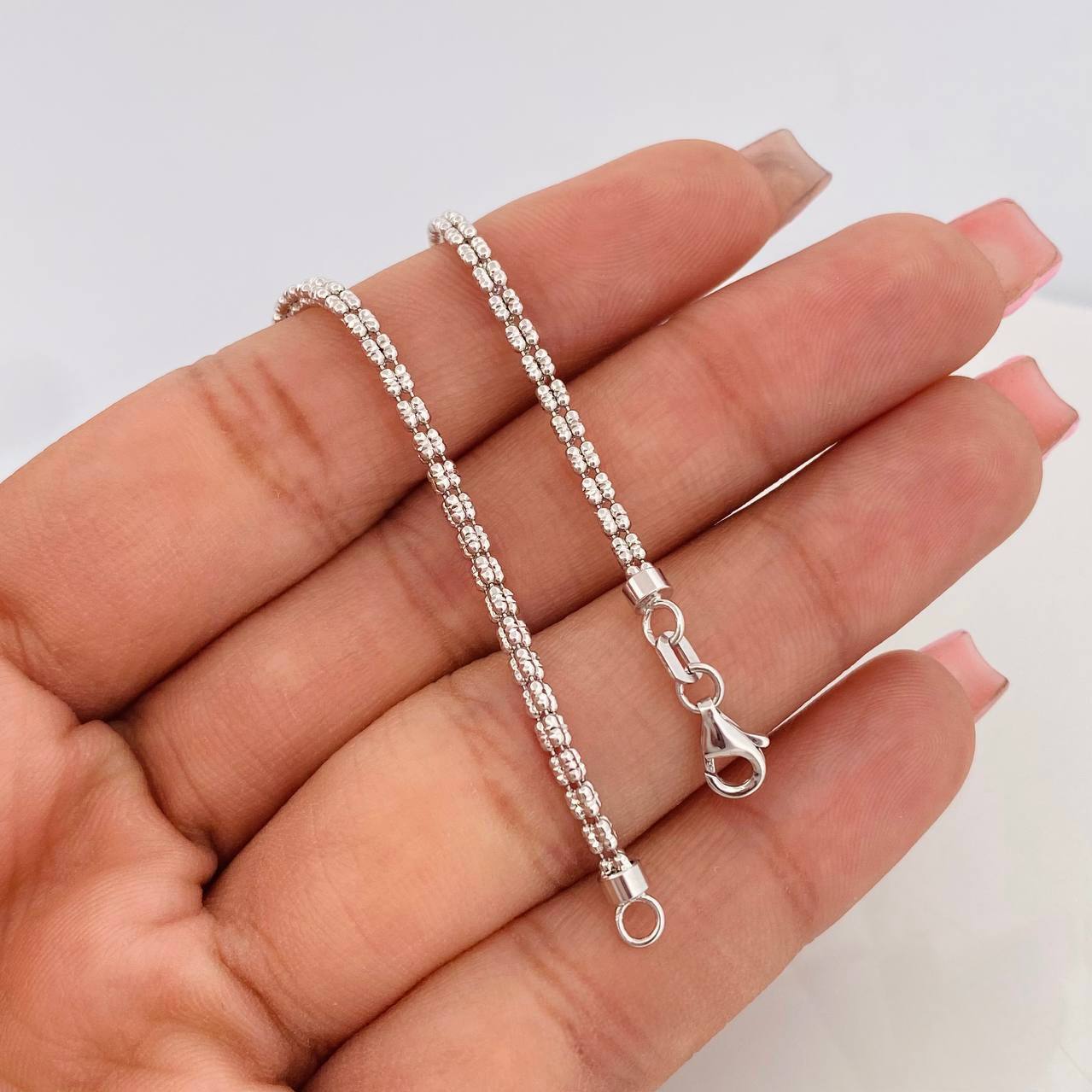 Pulso Ice 4.35g / 8 in / 2.35mm Oro Blanco 18K