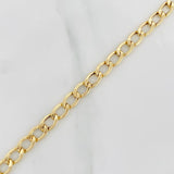 Pulso Cubana Corazon 3.85g / 7 in / 5.8mm Oro Amarillo 18K