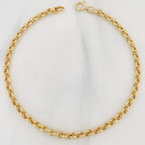 Tobillera Rolo 2.85g / 8 3/4 in / 3.73mm Oro Amarillo 18K